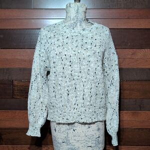 No Brand Tag Speckled Cream Sweater